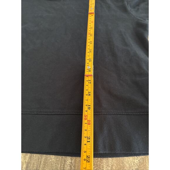 James Perse Black Cropped Cotton Jersey Hoodie size Medium (2) - Picture 5 of 8